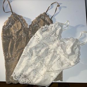 2 La vie en Rose Lace Tops